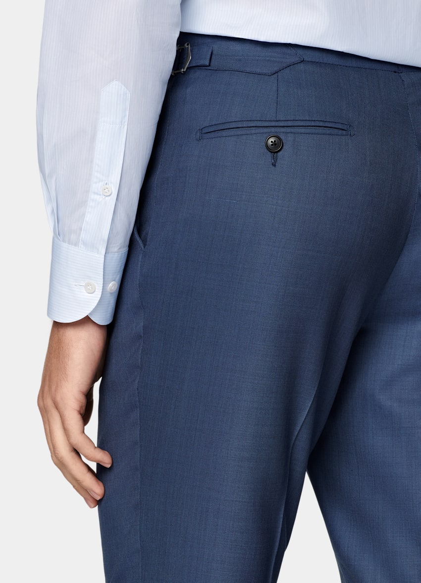 Mid Blue Tailored Fit Havana Suit