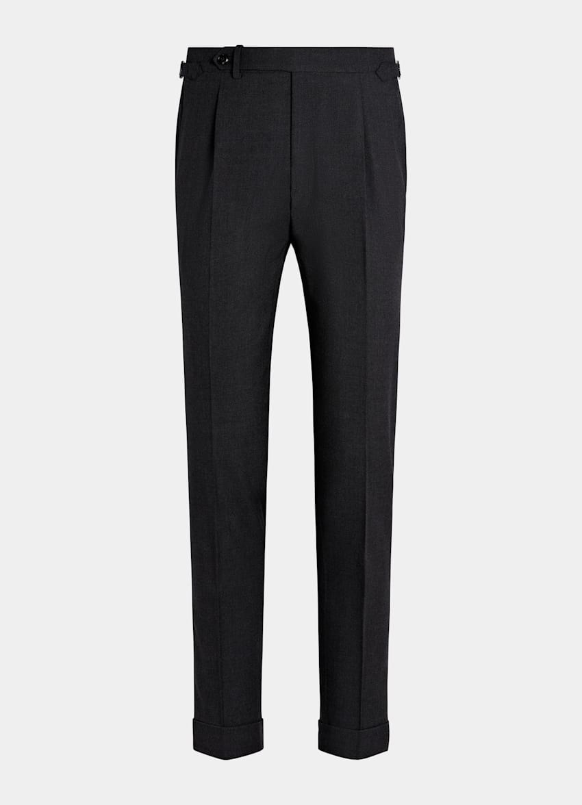 Dark Grey Slim Leg Tapered Pants