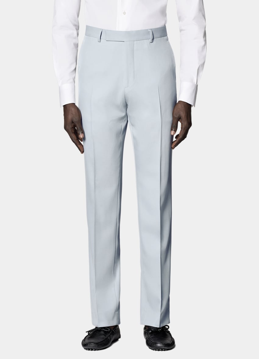 Light Blue Tailored Fit Milano Suit
