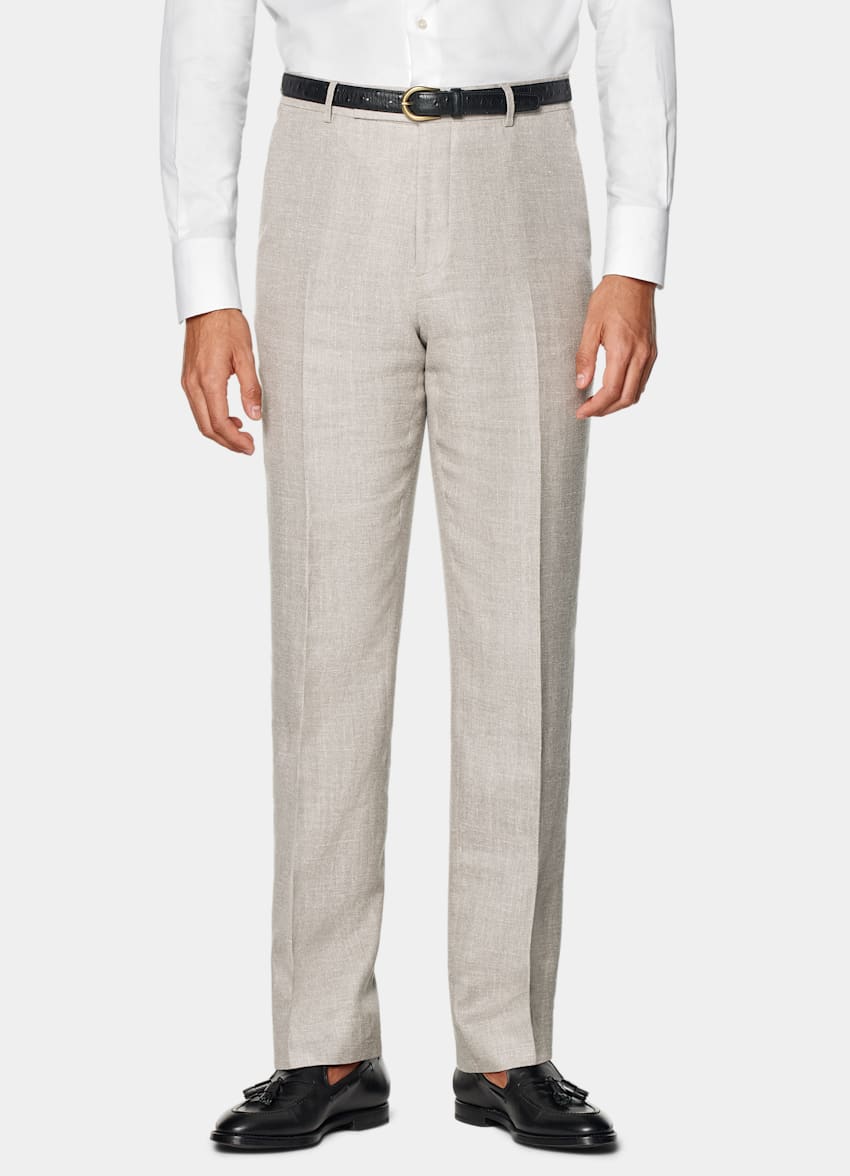 Light Taupe Tailored Fit Havana Suit
