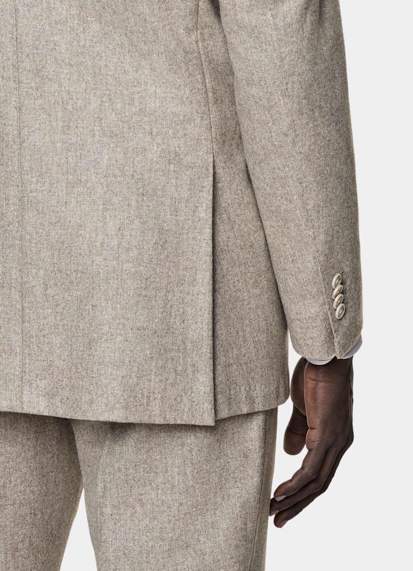 Taupe Relaxed Fit Roma Suit