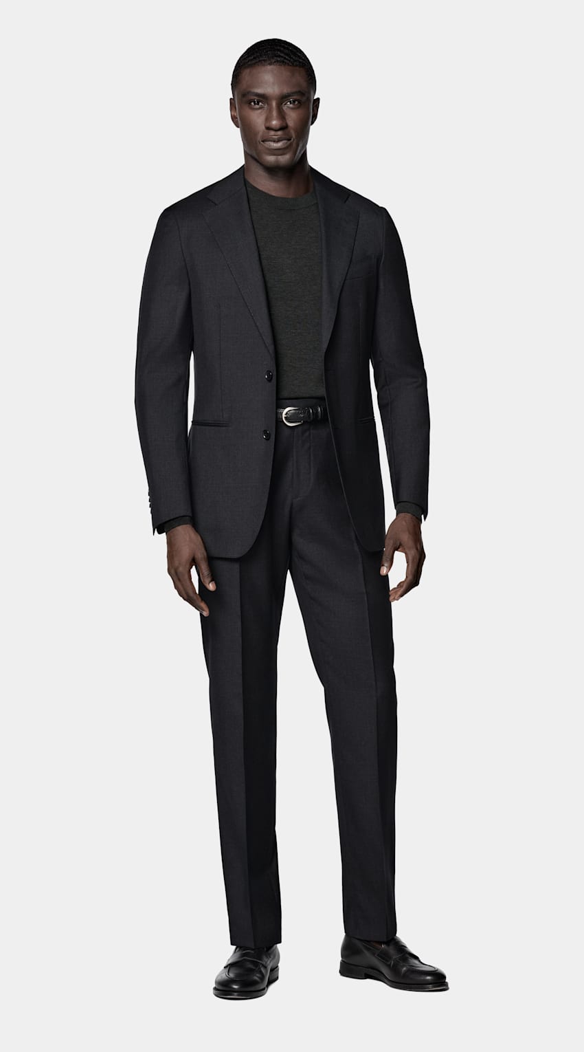 Dark Grey Perennial Tailored Fit Havana Suit