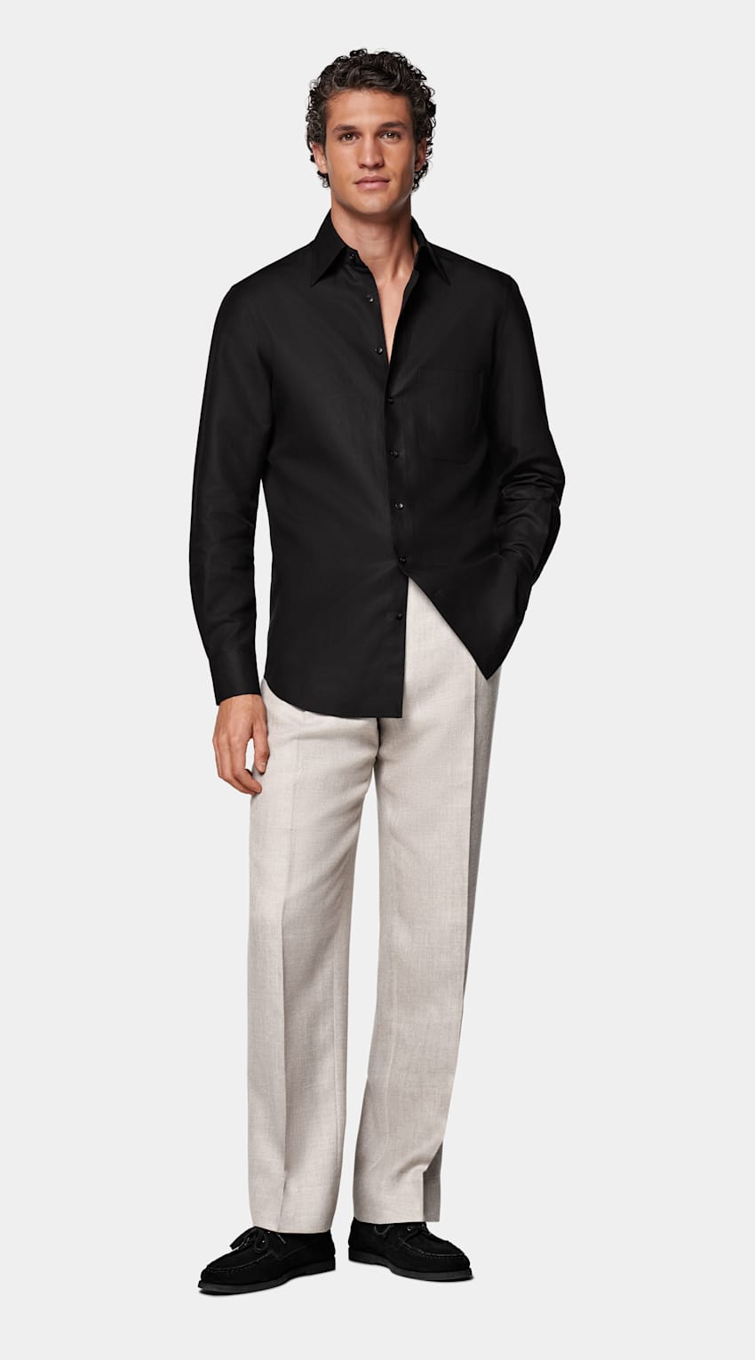 Black Relaxed Fit Shirt