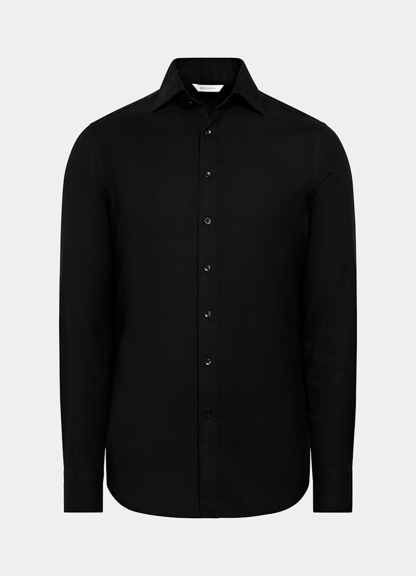 Black Tailored Fit Shirt