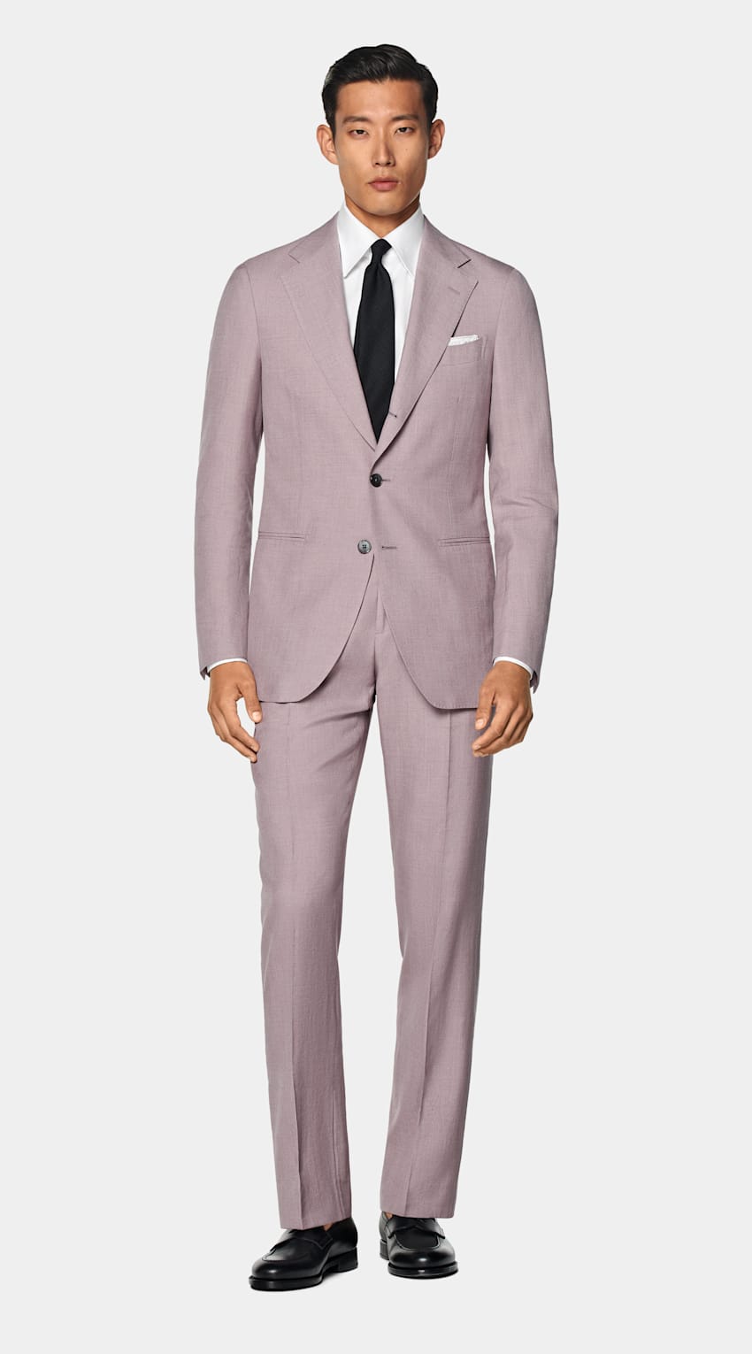 Purple Tailored Fit Havana Suit