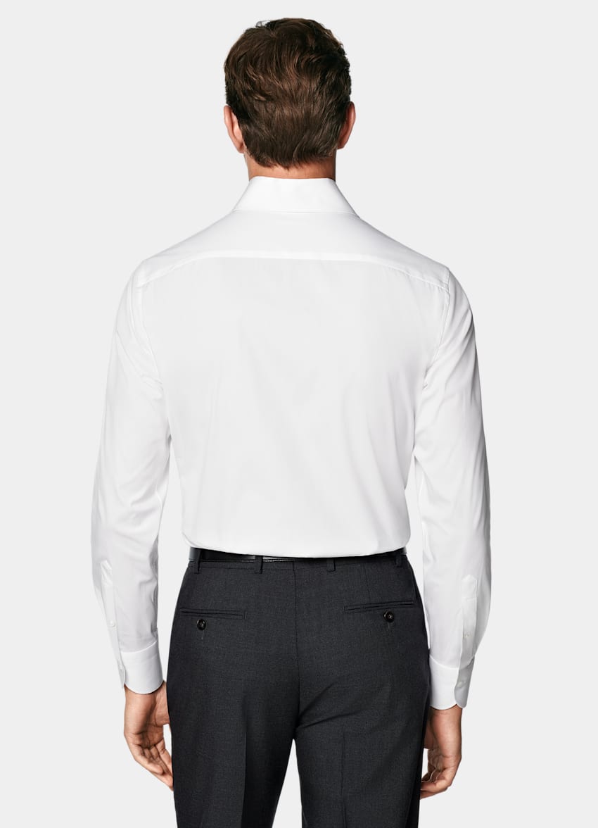 White Poplin Tailored Fit Shirt