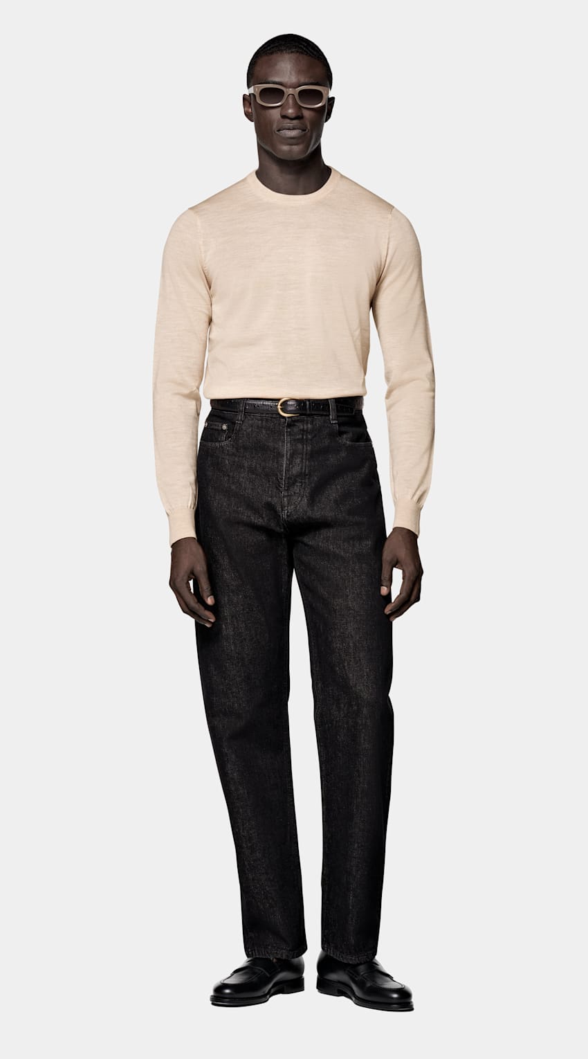 Sand Merino Crewneck