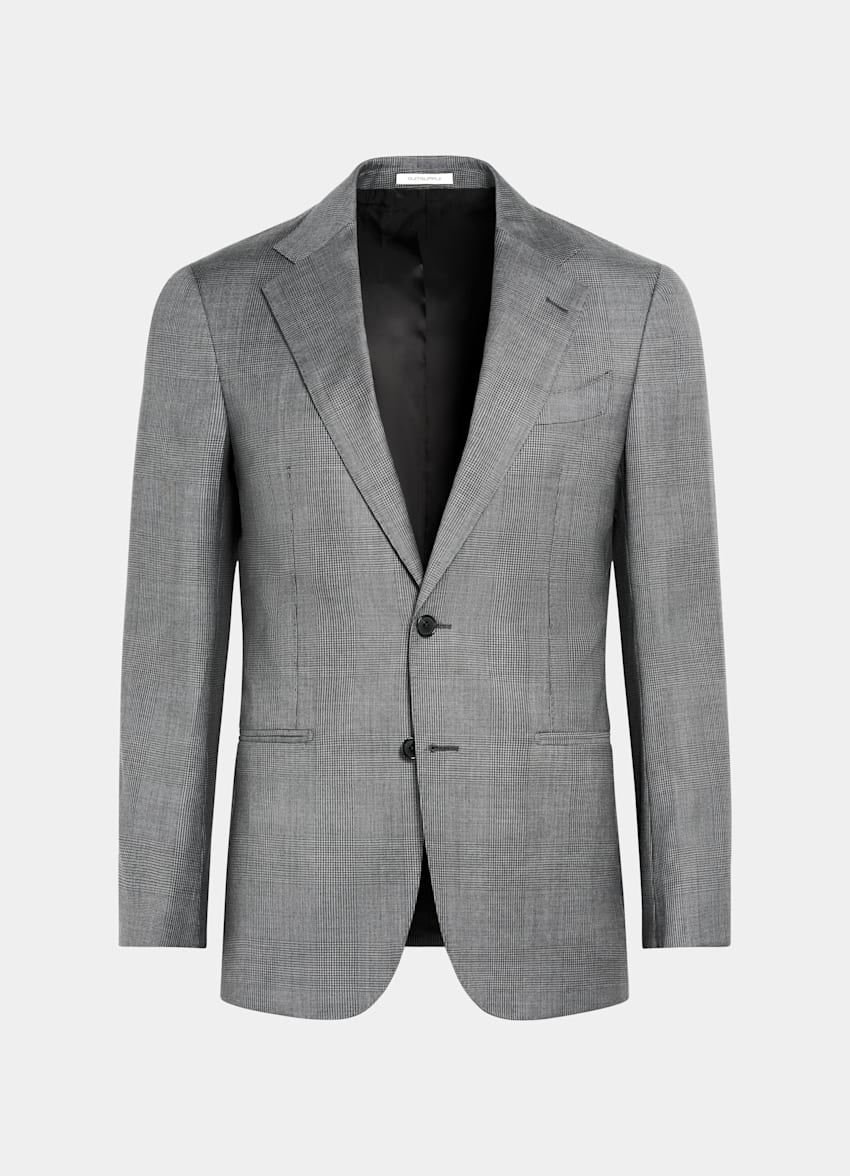 Mid Grey Checked Tailored Fit Havana Suit