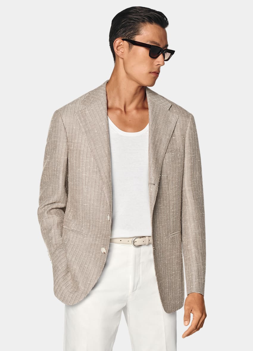 Taupe Relaxed Fit Roma Blazer