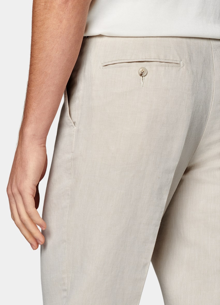 Sand Slim Leg Straight Pants
