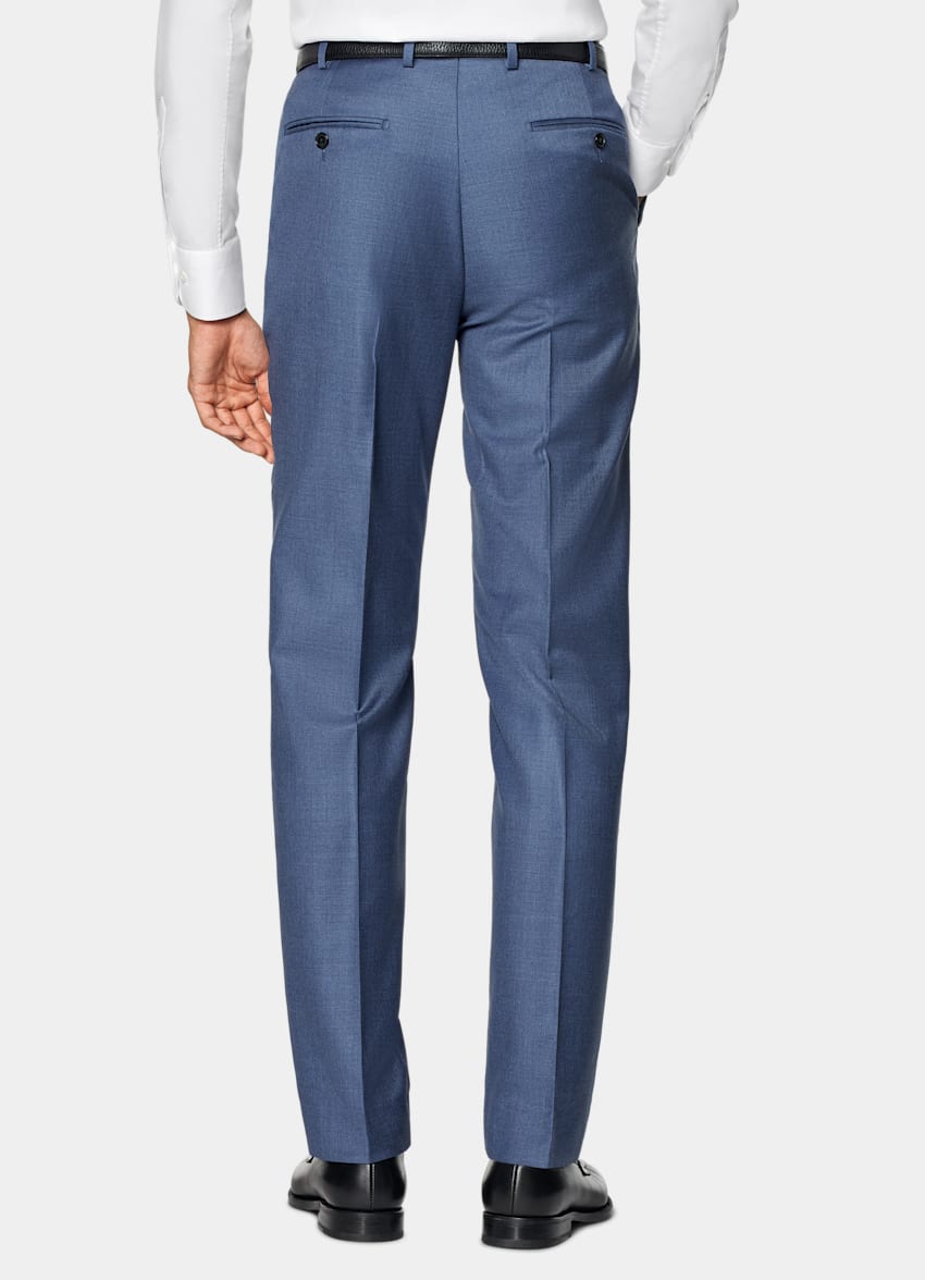 Mid Blue Tailored Fit Havana Suit