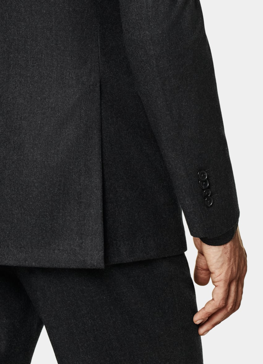 Dark Grey Tailored Fit Havana Suit