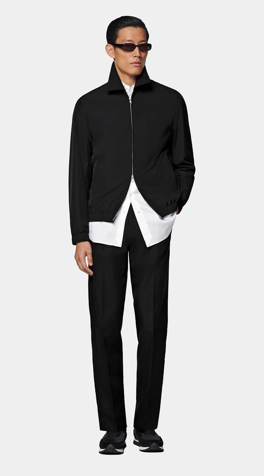 Black Bomber Jacket