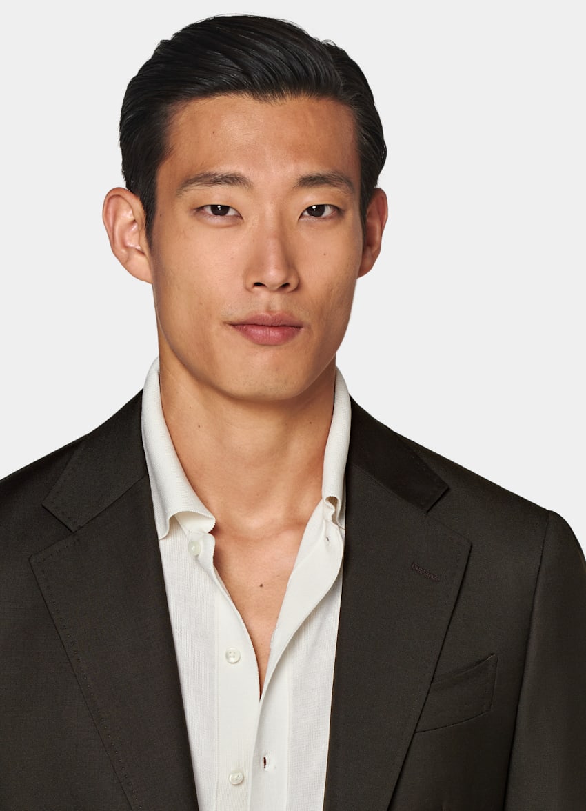 Dark Brown Perennial Tailored Fit Havana Suit