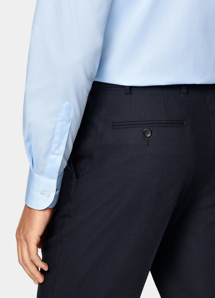 Light Blue Twill Tailored Fit Shirt
