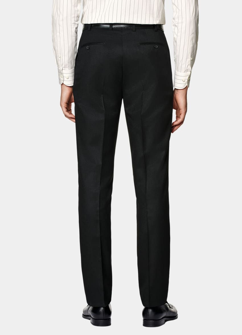 Black Relaxed Fit Roma Suit