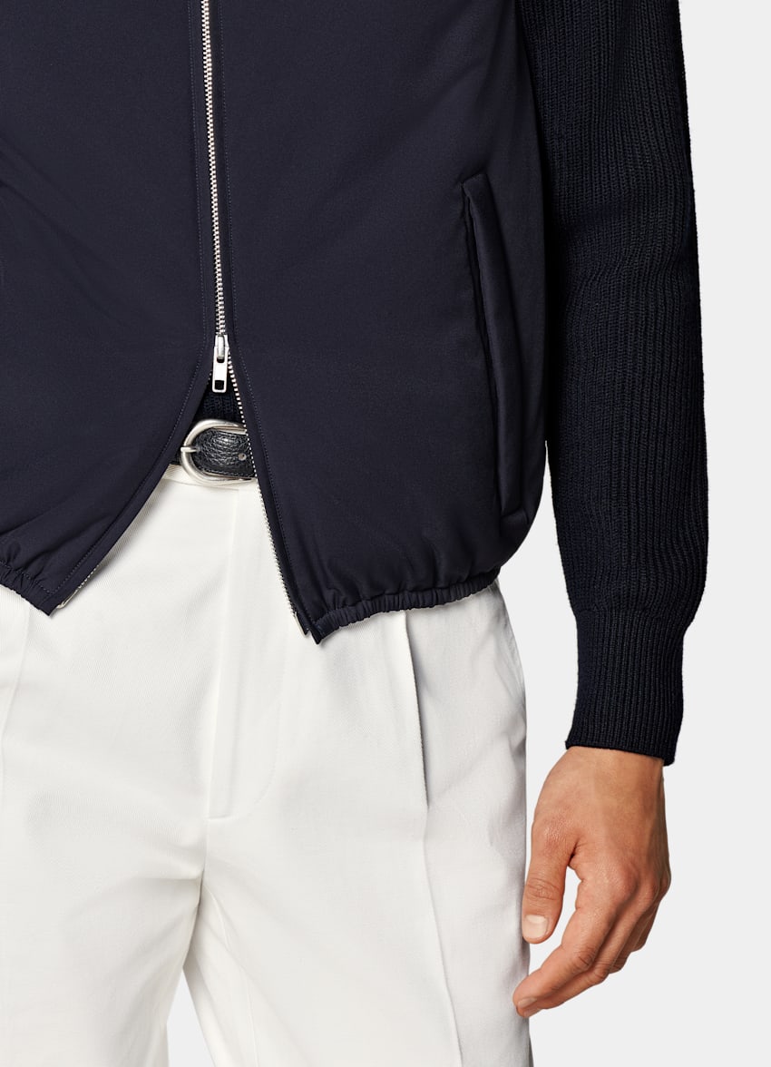 Navy Light Padded Zip Vest