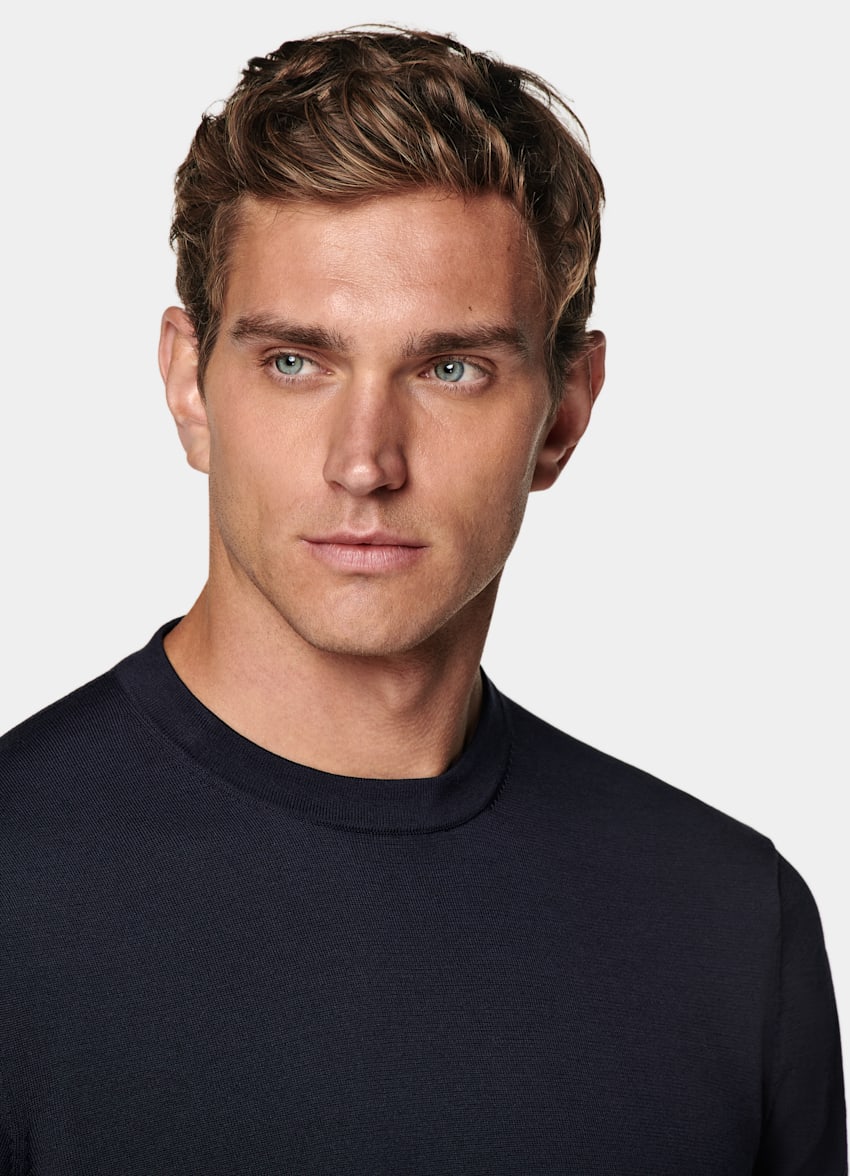Navy Short Sleeve Crewneck