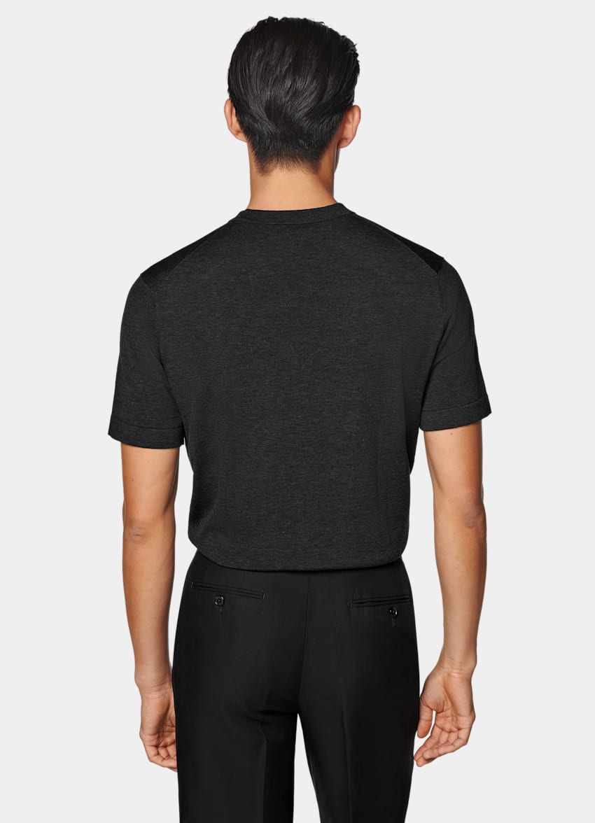 Dark Grey Short Sleeve Crewneck