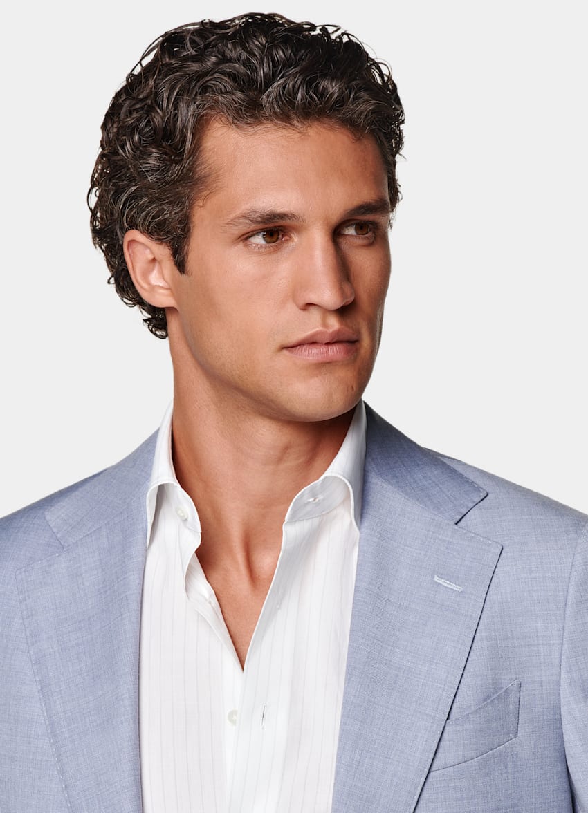Light Blue Perennial Tailored Fit Havana Suit