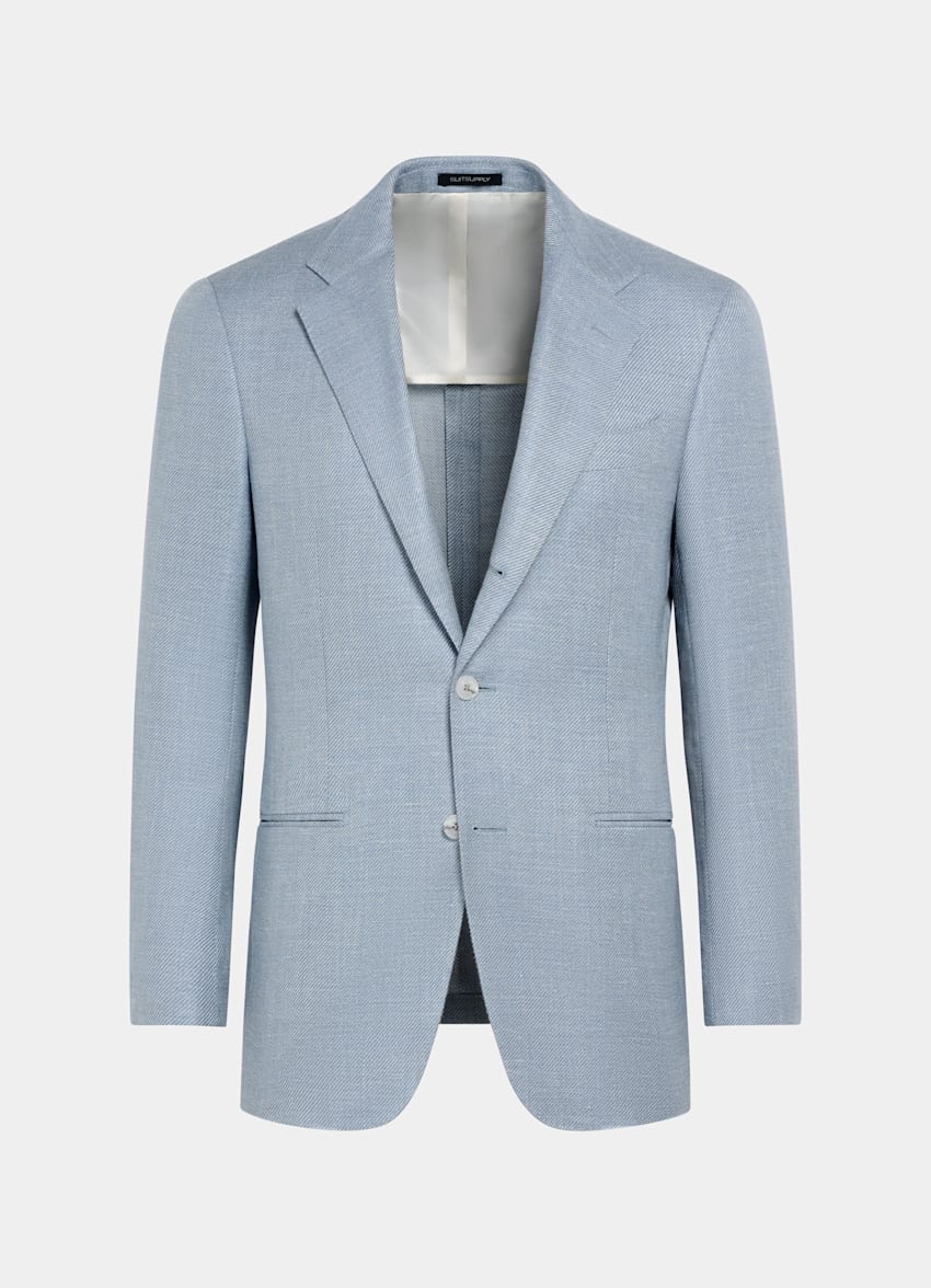 Light Blue Tailored Fit Havana Blazer