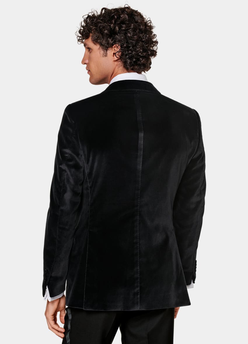 Black Tailored Fit Lazio Dinner Jacket