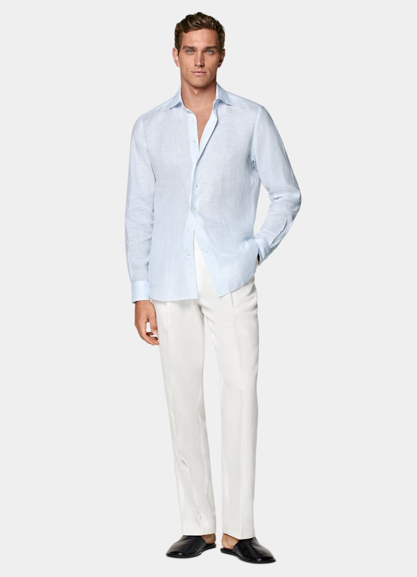 Light Blue Tailored Fit Shirt