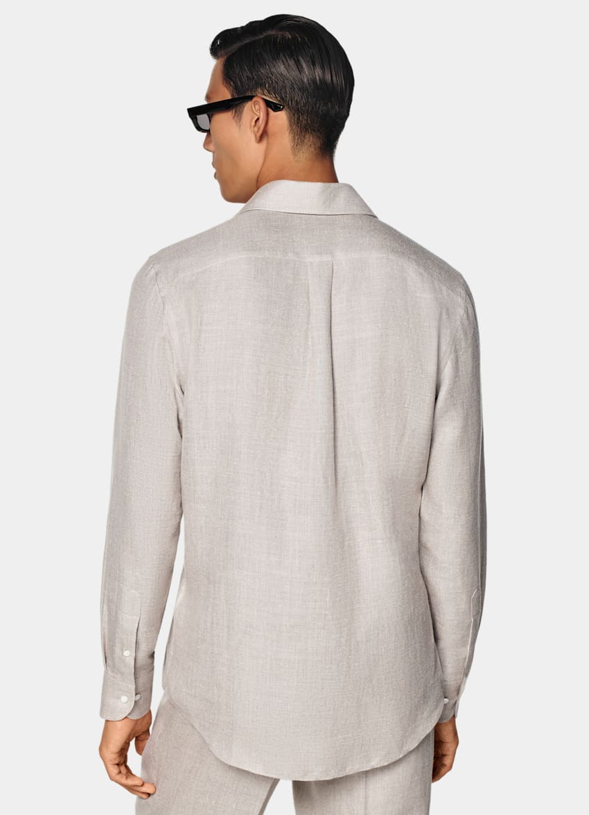 Light Taupe Relaxed Fit Shirt