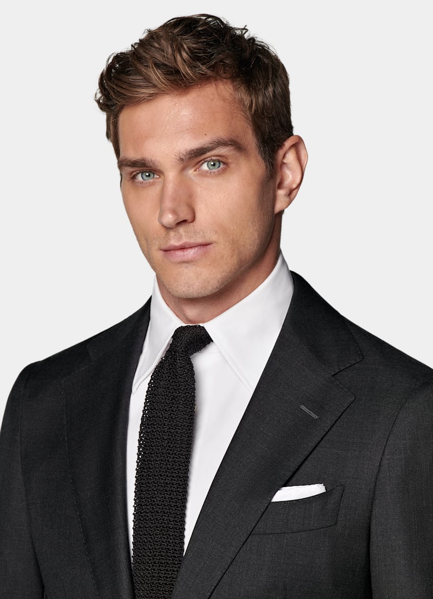 Dark Grey Tailored Fit Havana Suit