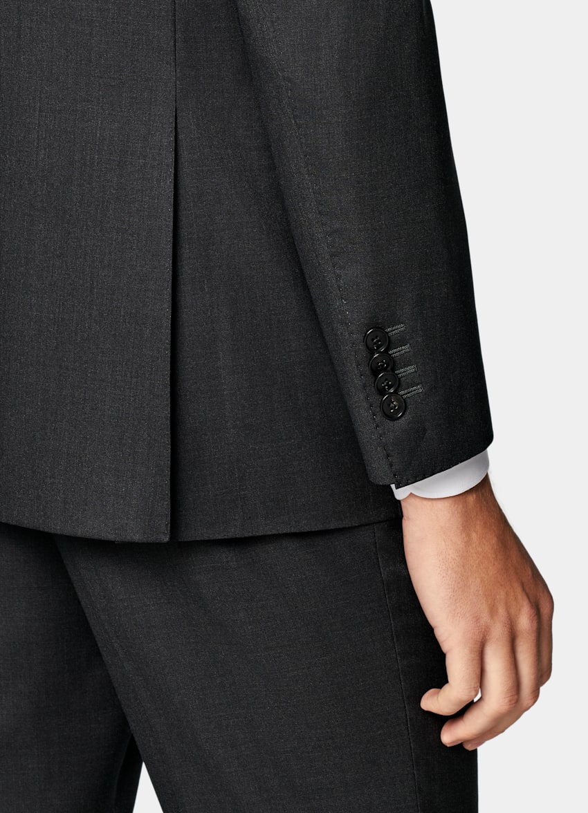 Dark Grey Tailored Fit Havana Suit