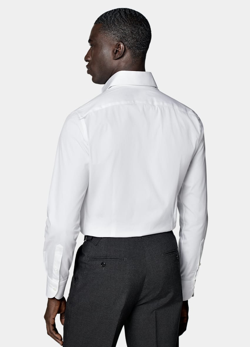 White Poplin Extra Slim Fit Shirt