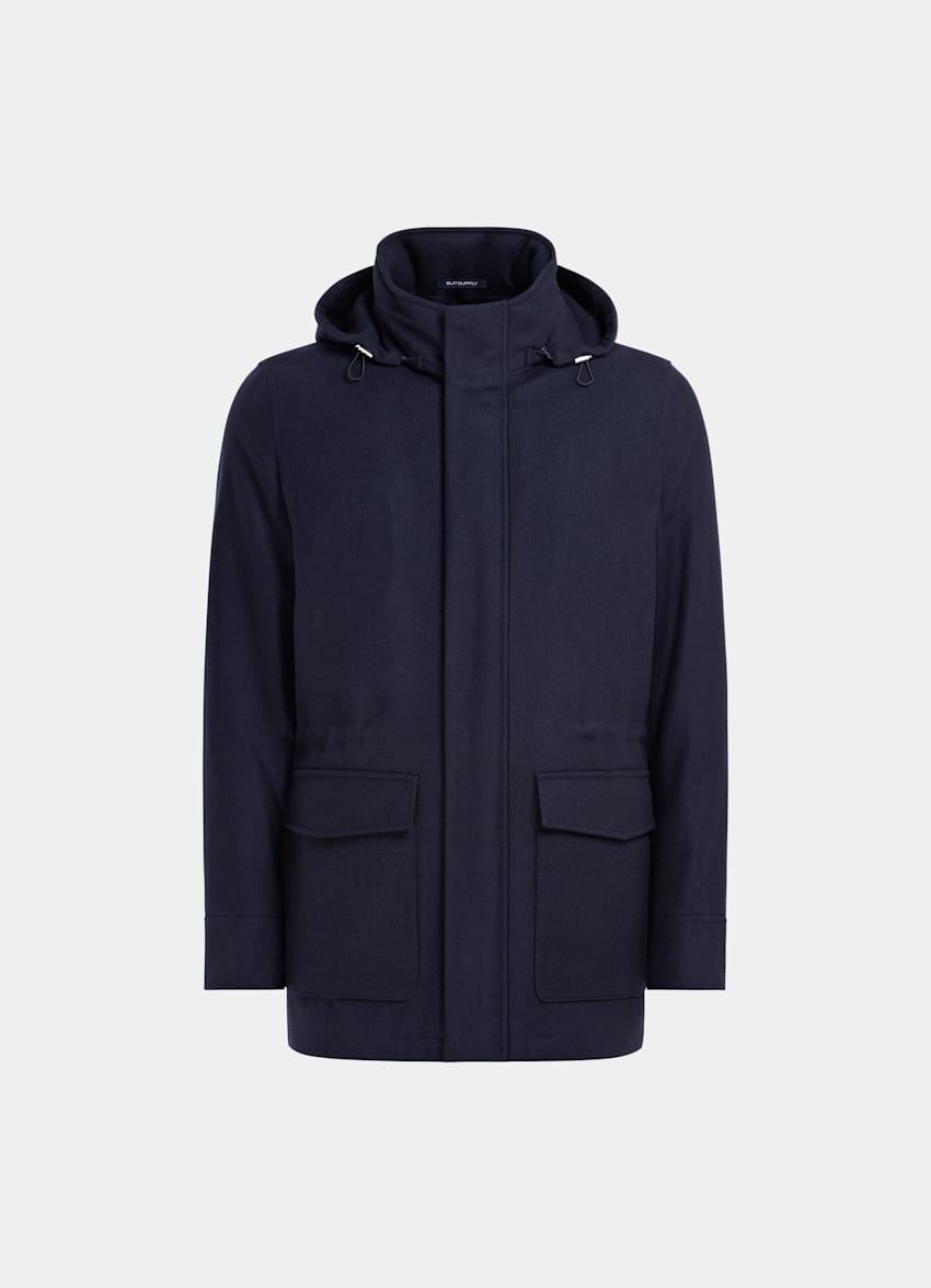 Navy Padded Parka