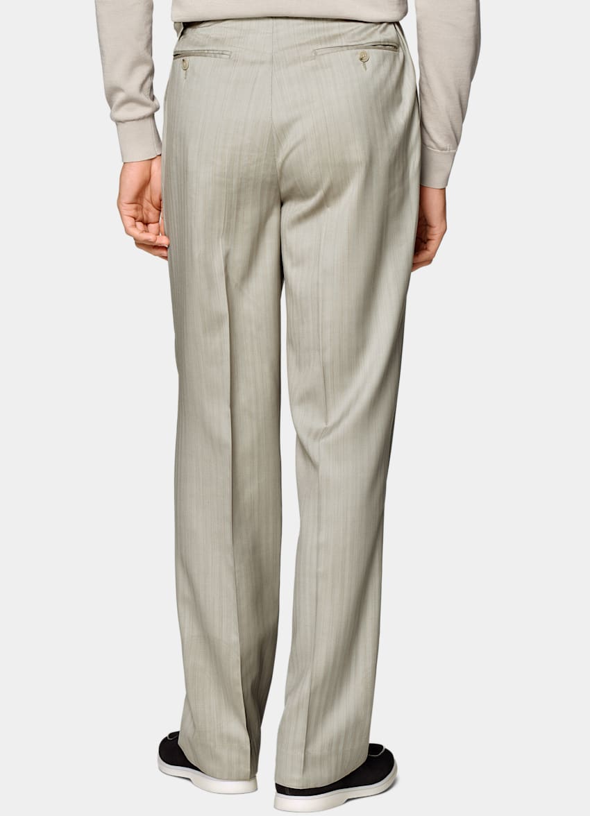 Sand Herringbone Perennial Tailored Fit Havana Suit