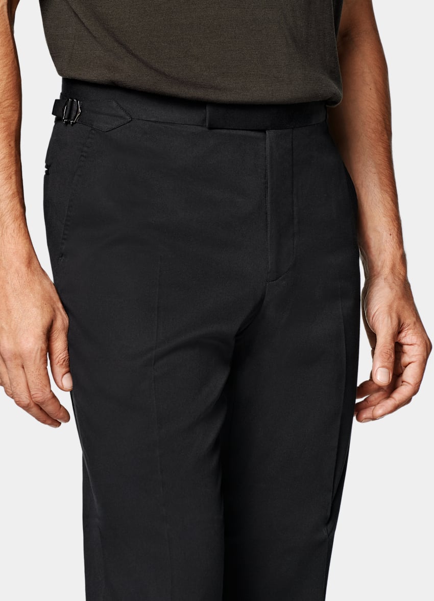 Black Relaxed Fit Roma Suit