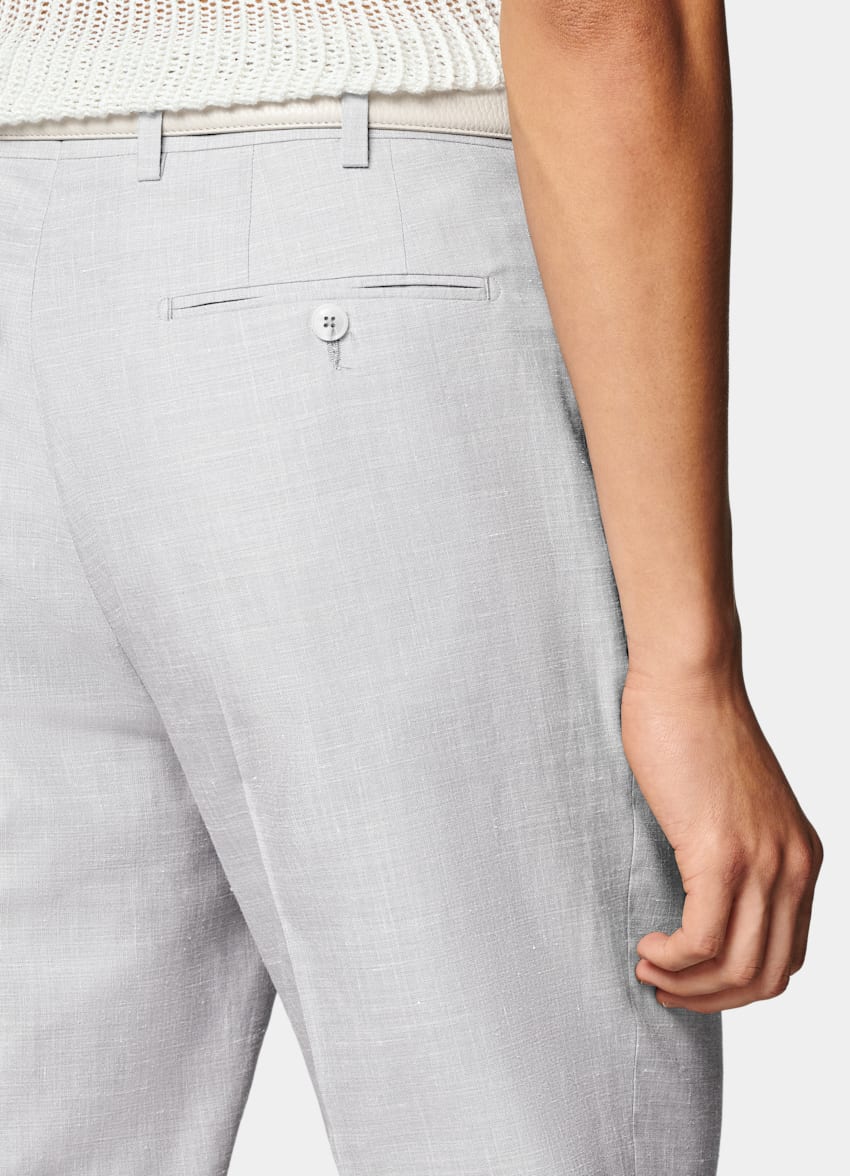 Light Grey Tailored Fit Havana Suit
