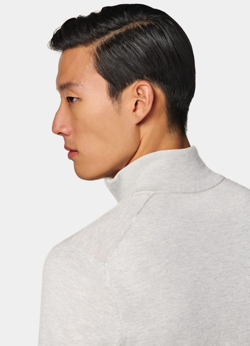 Light Grey Zip Cardigan