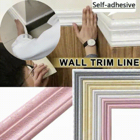 🔥 Promotion - 49% OFF🔥 Self-Adhesive Environmental Protection 3D Wall Edging Strip (7.55 FEET/ROLL)