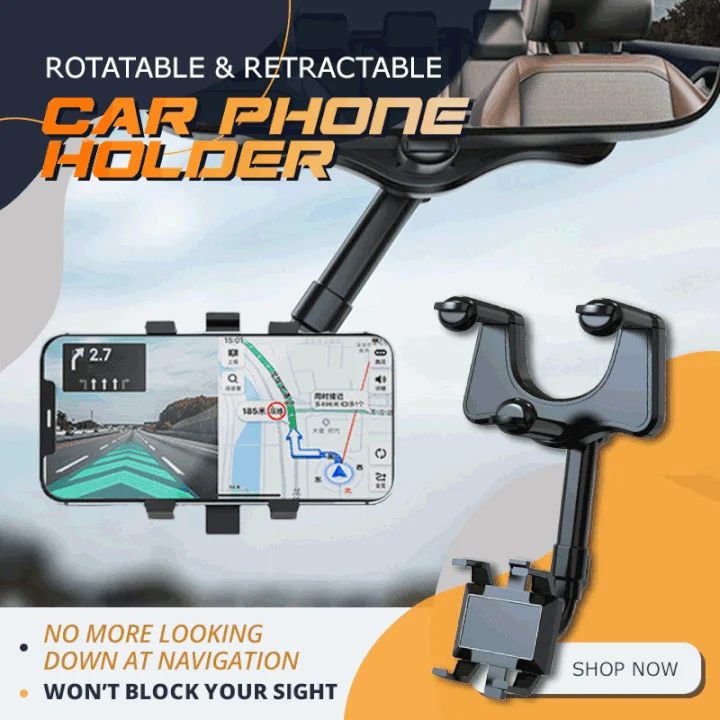(🌲Early Christmas Sale- SAVE 48% OFF)🔥🔥- Rotatable and Retractable Car Phone Holder(BUY 2 GET 48%OFF)