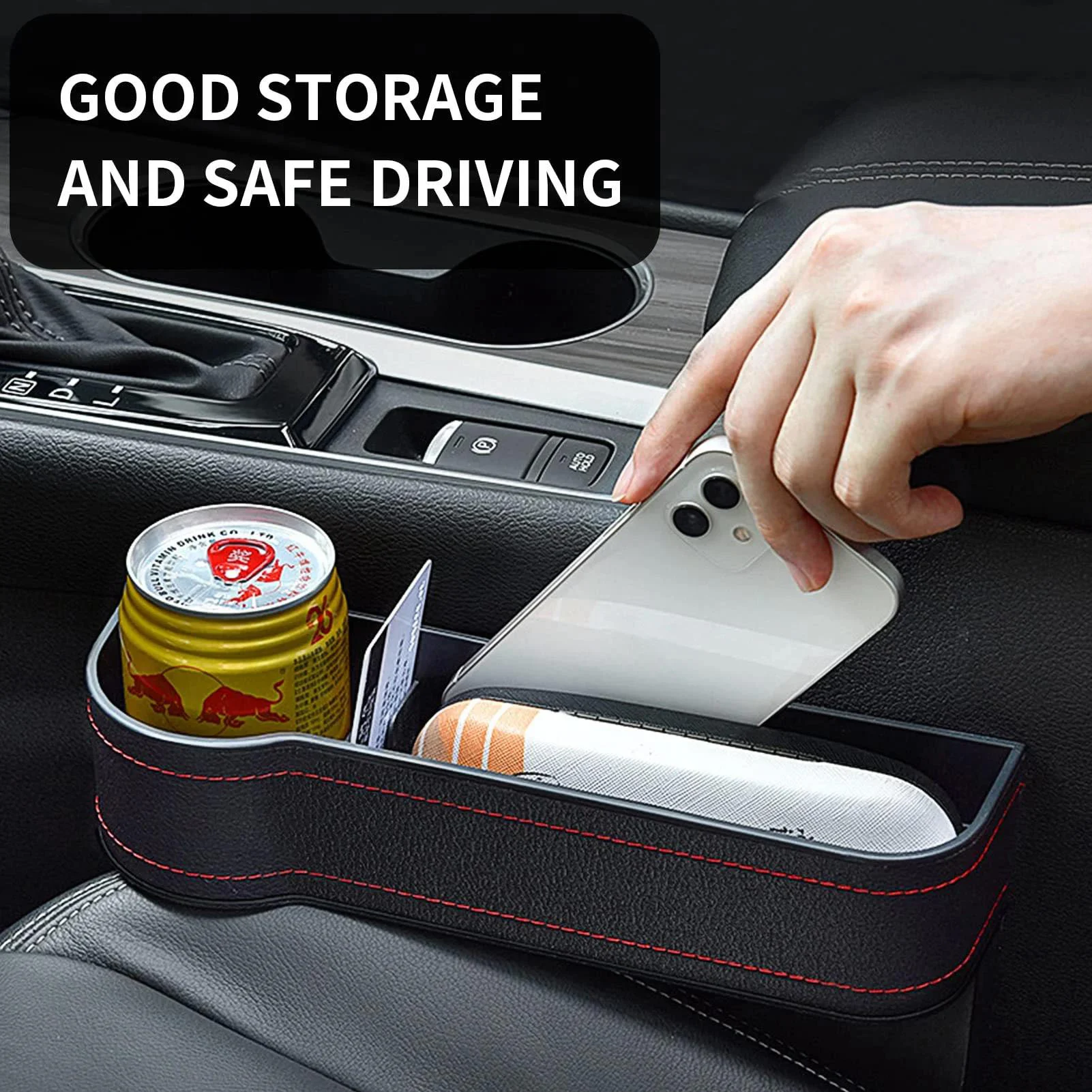🔥 49% OFF-Leather Multifunctional Car Seat Organizer
