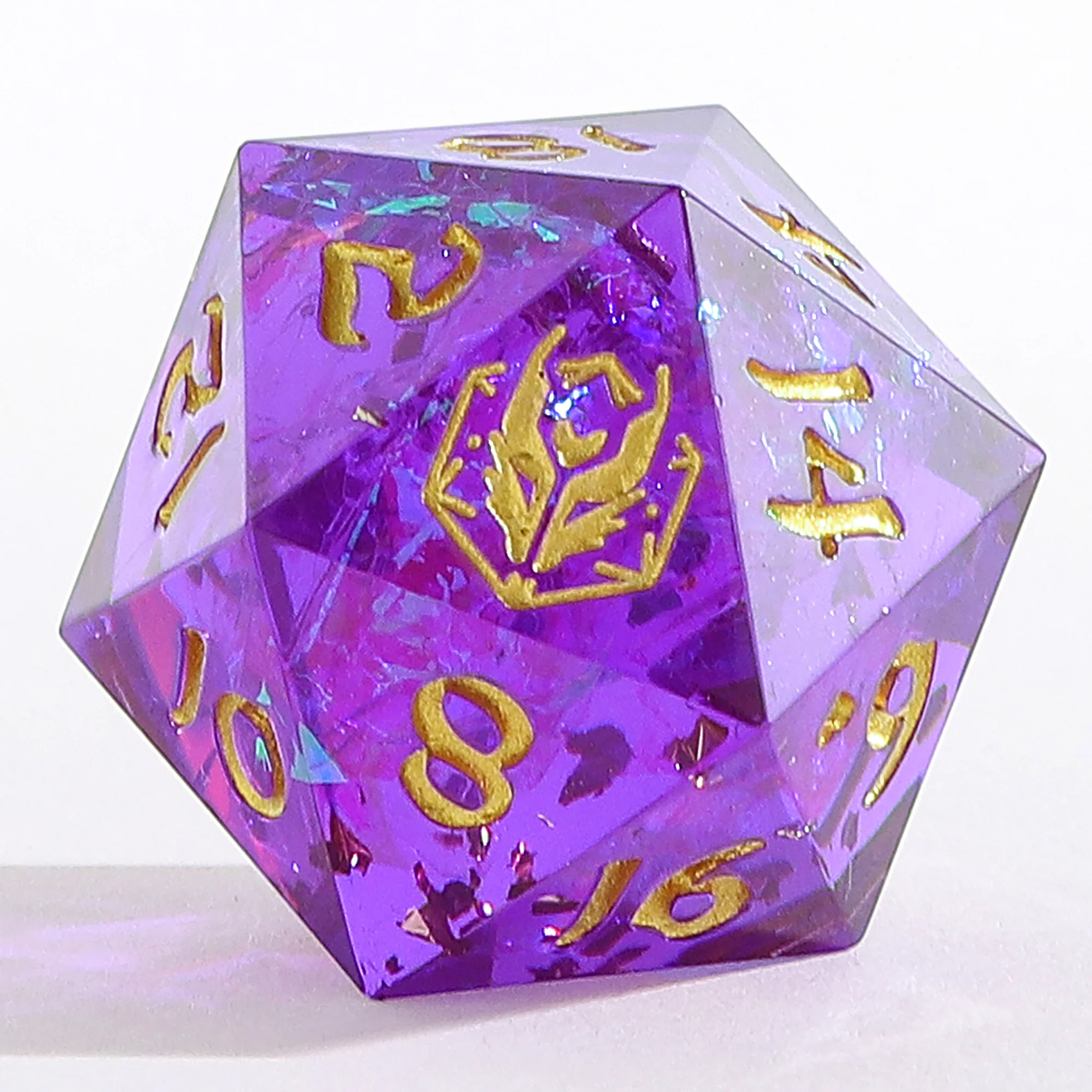 Captured Magic Hand Sanded Sharp Edge Resin - Purple