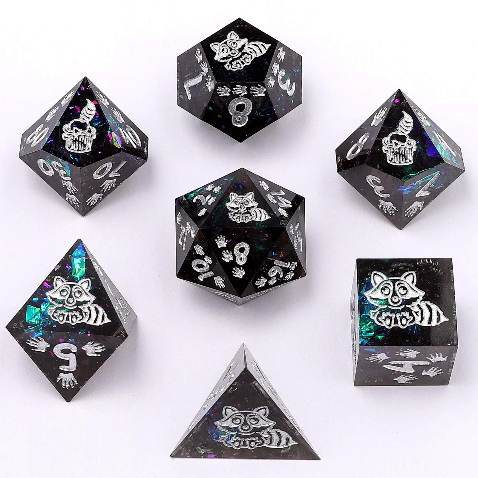 Captured Magic Hand Sanded Sharp Edge Resin - Raccoon's Reward