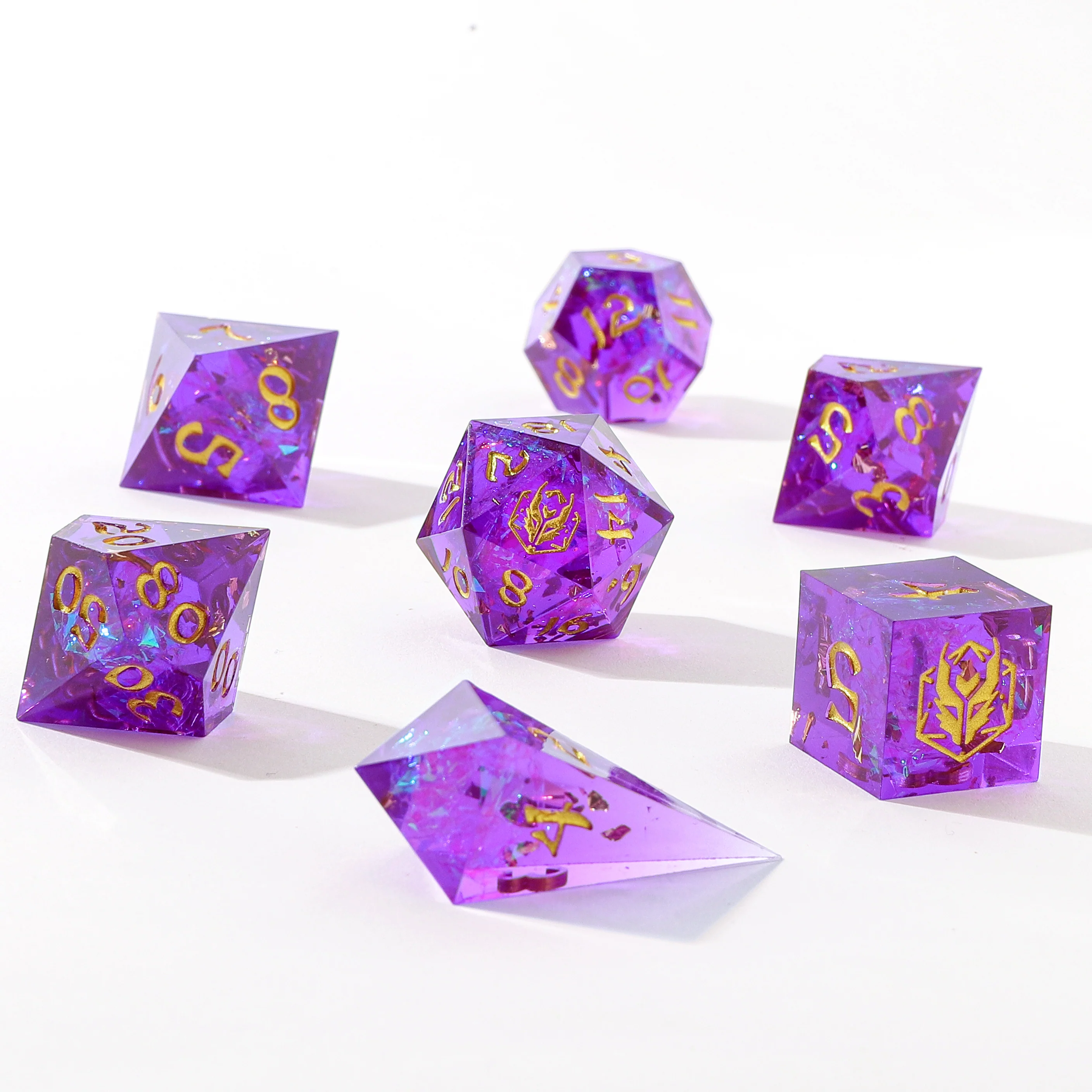 Captured Magic Hand Sanded Sharp Edge Resin - Purple