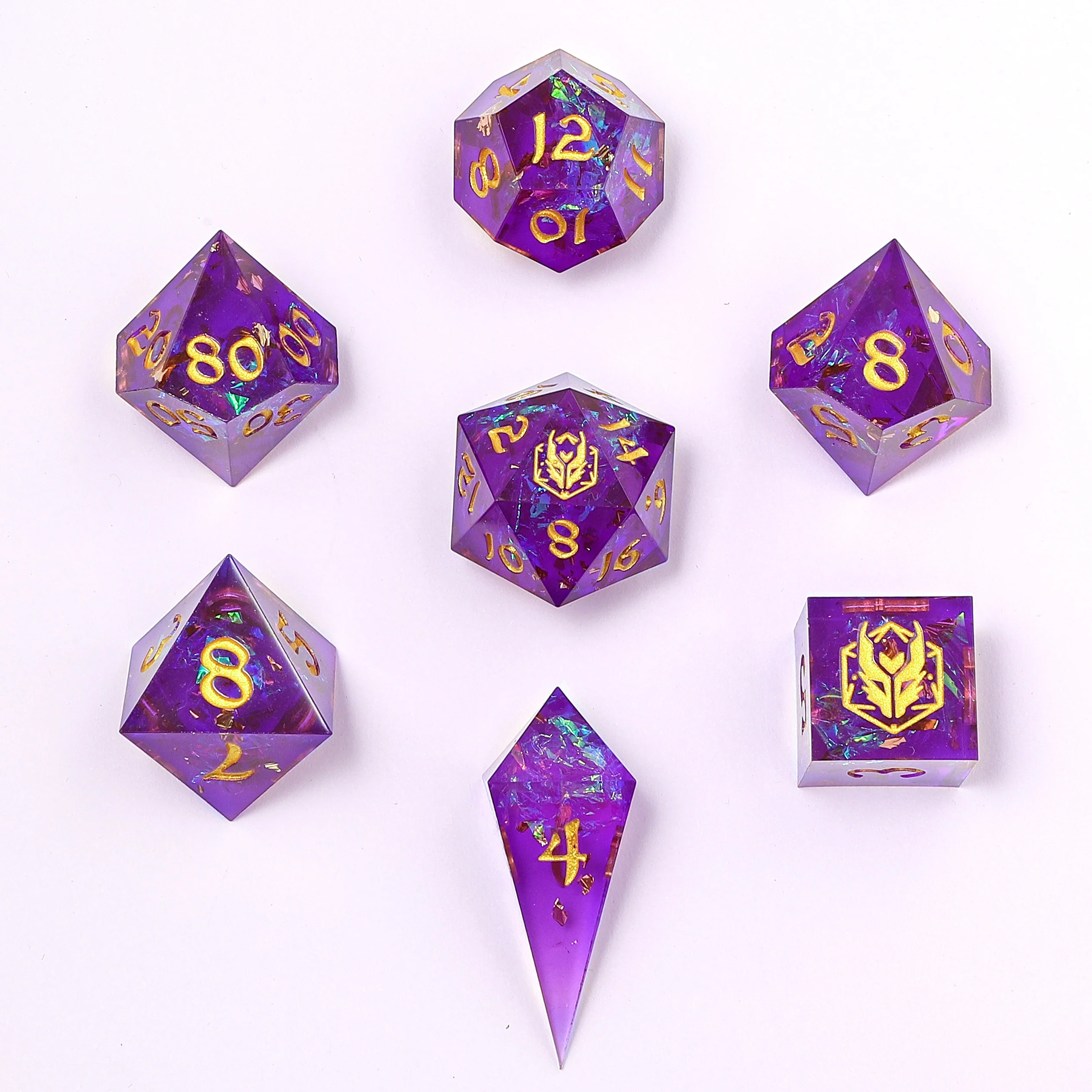 Captured Magic Hand Sanded Sharp Edge Resin - Purple