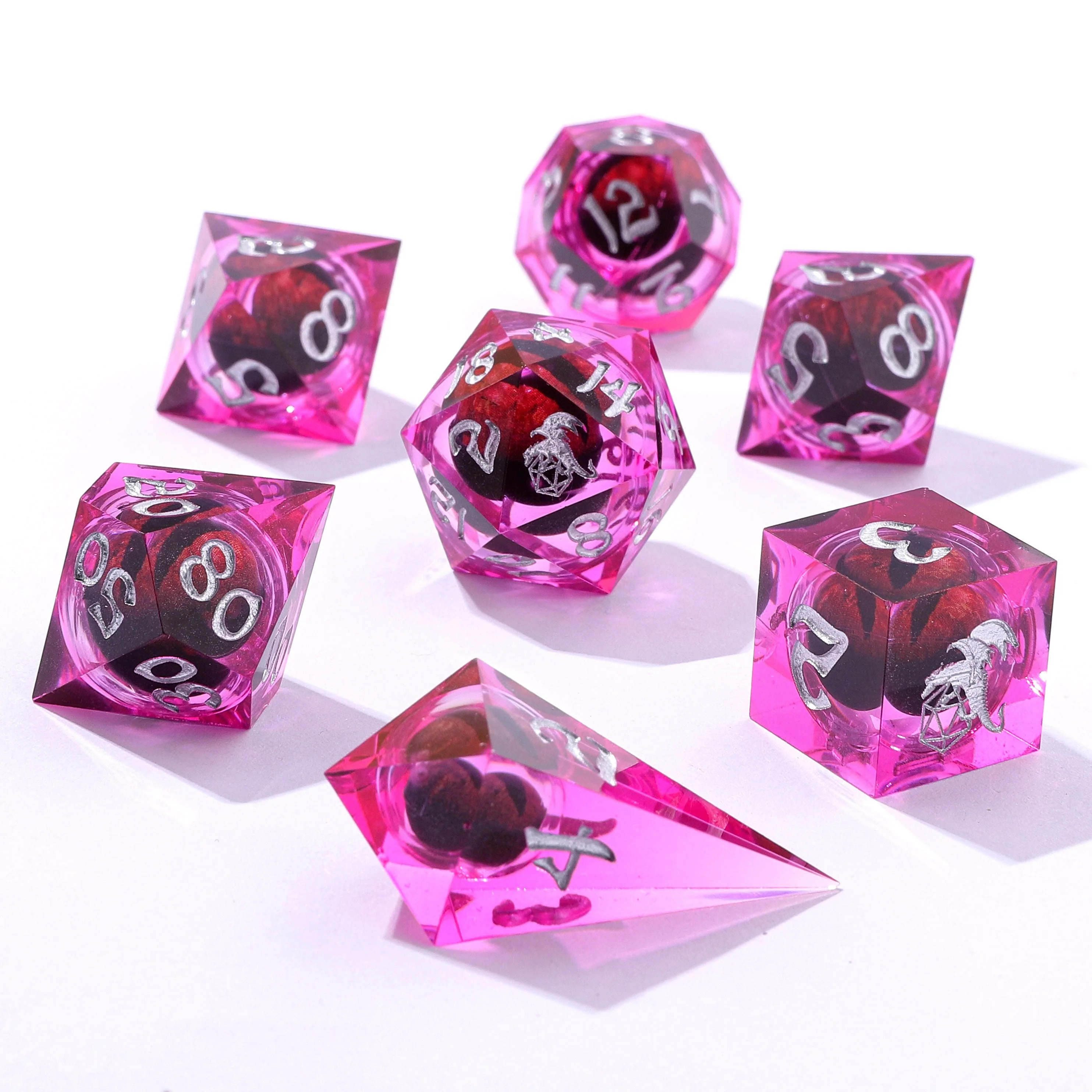 Captured Magic Hand Sanded Sharp Edge Resin - Beholder's Gaze Pink