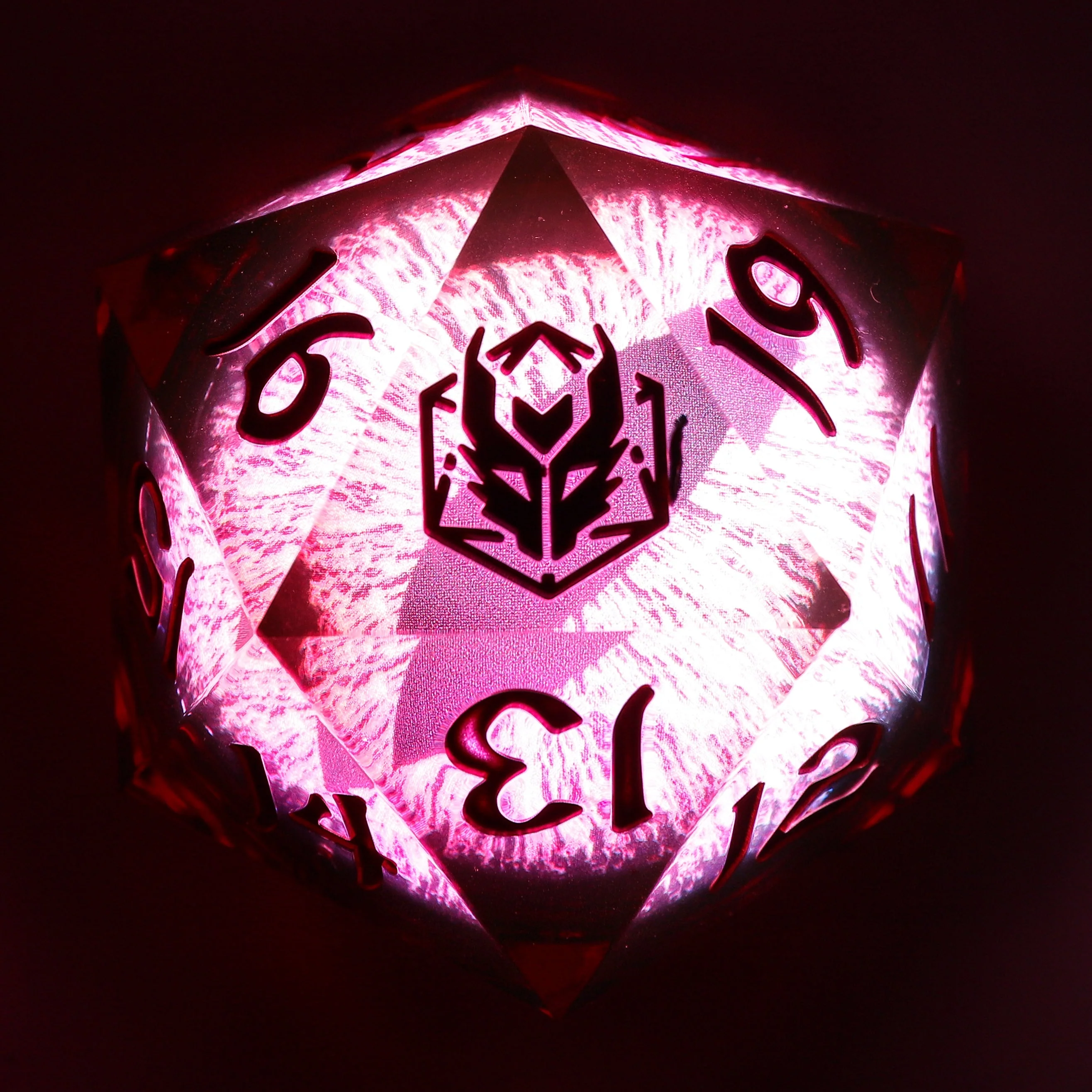 Sharp Edged Resin 55mm D20 - Blood Eye