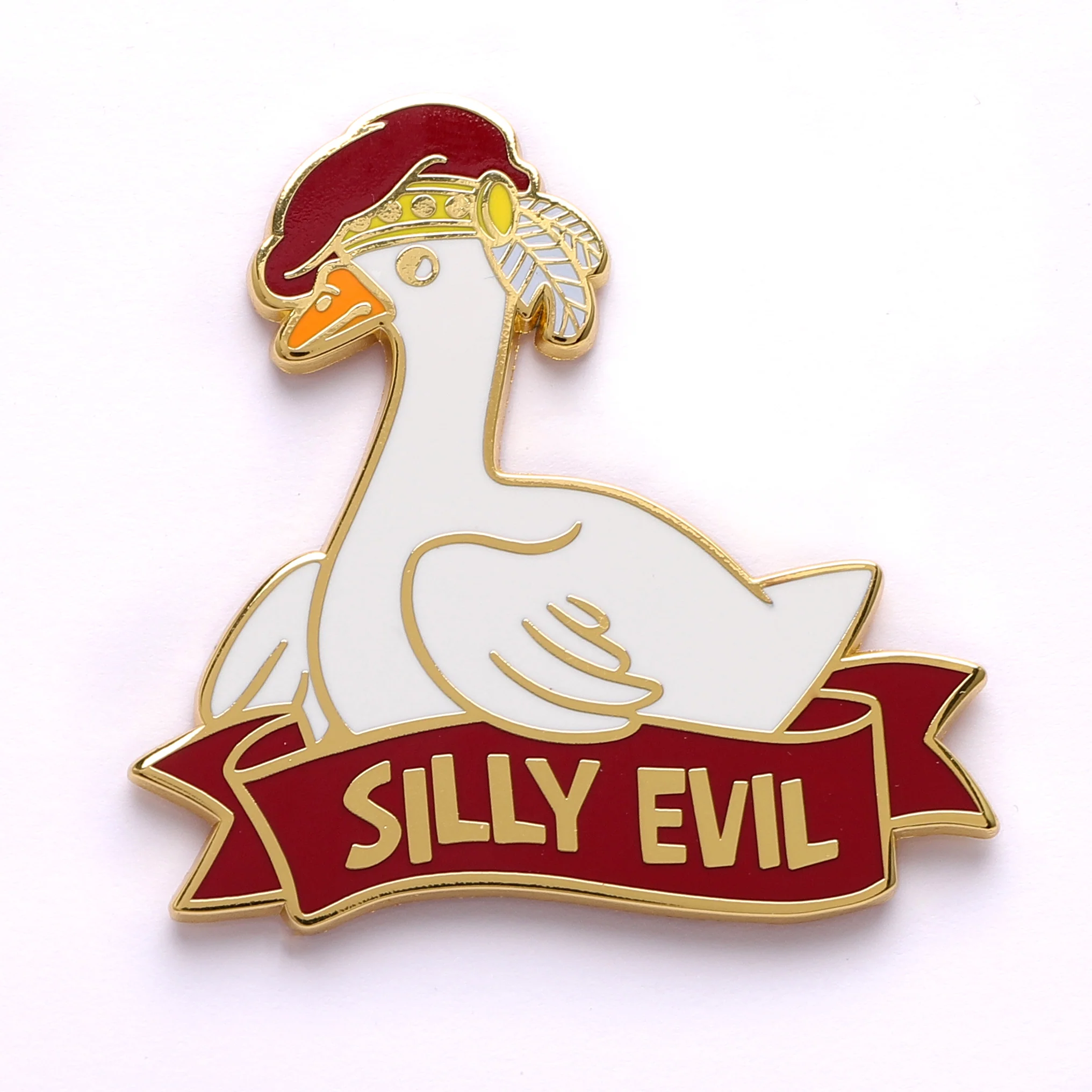 Alternative Alignments Enamel Pin - Silly Evil Goose