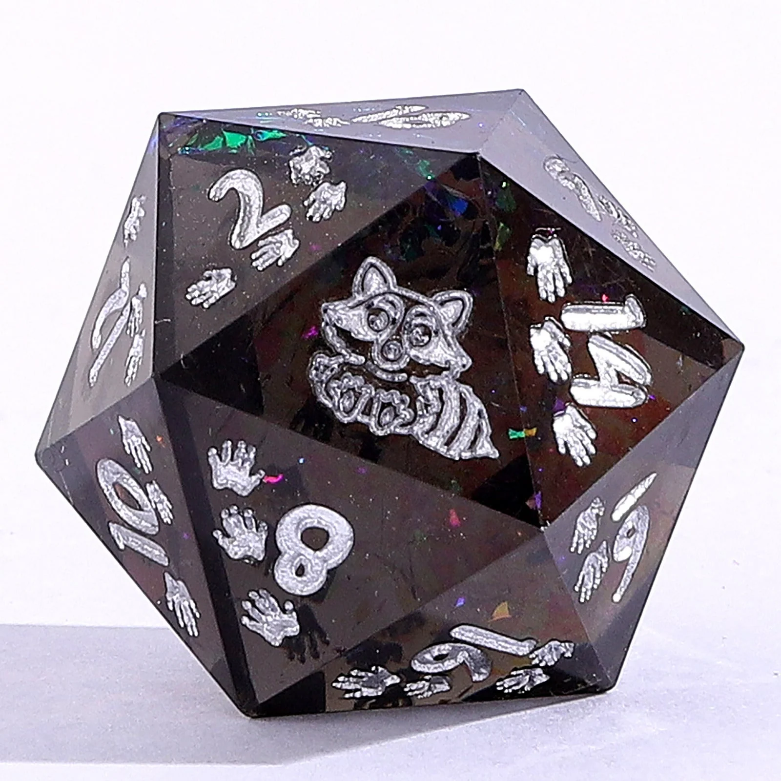 Captured Magic Hand Sanded Sharp Edge Resin - Raccoon's Reward