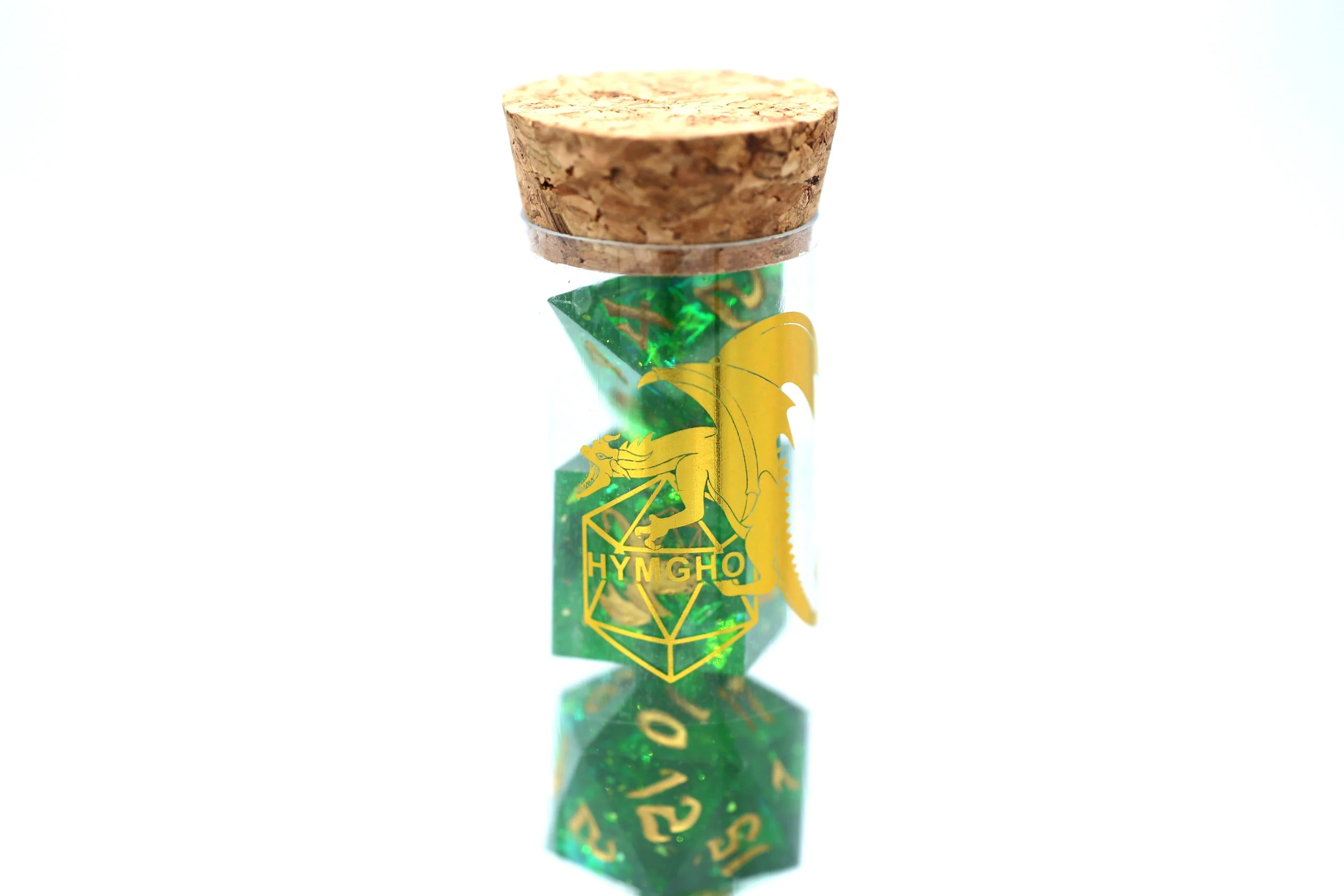 Captured Magic Hand Sanded Sharp Edge Resin - Green