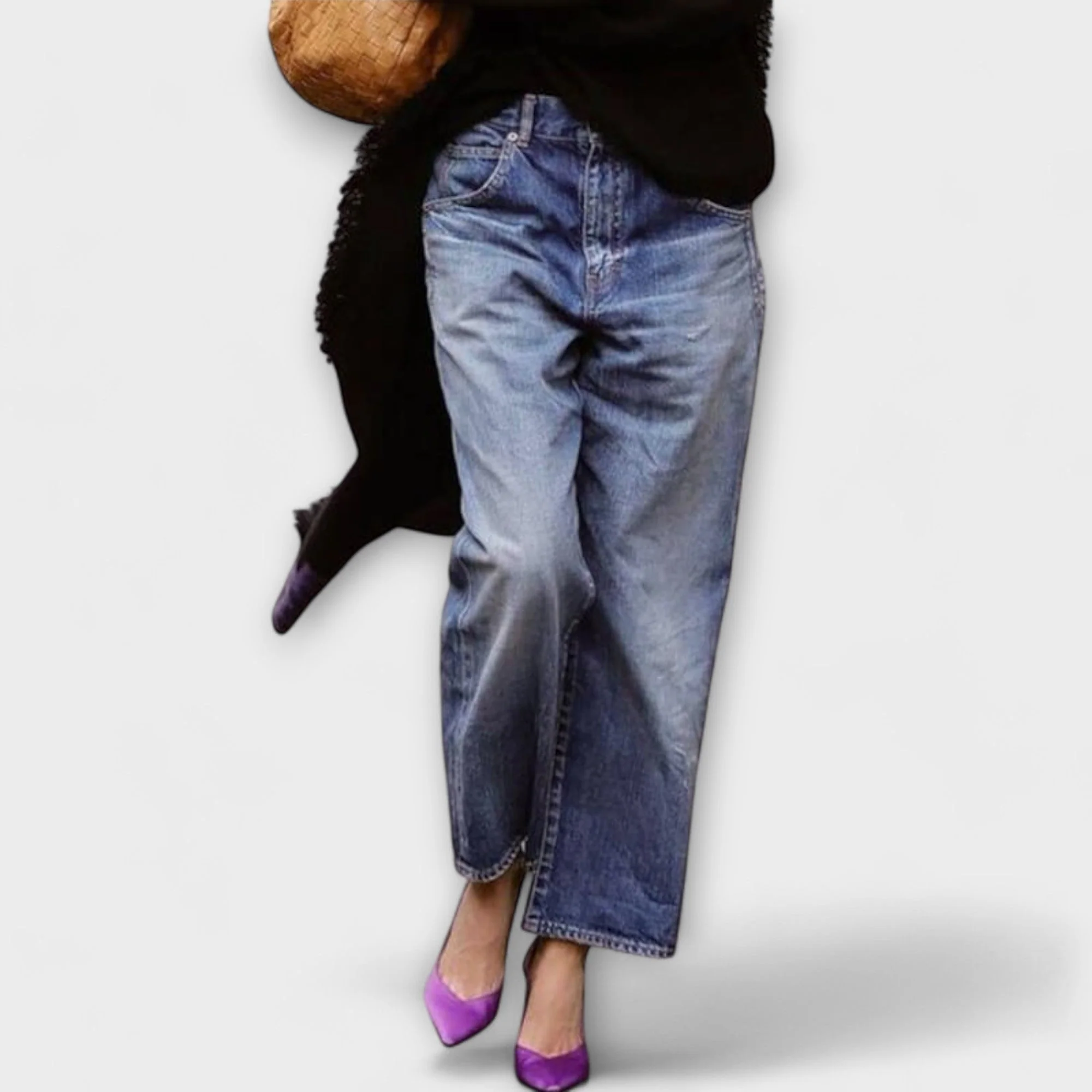 Bea - Denim Jeans with Wide Legs