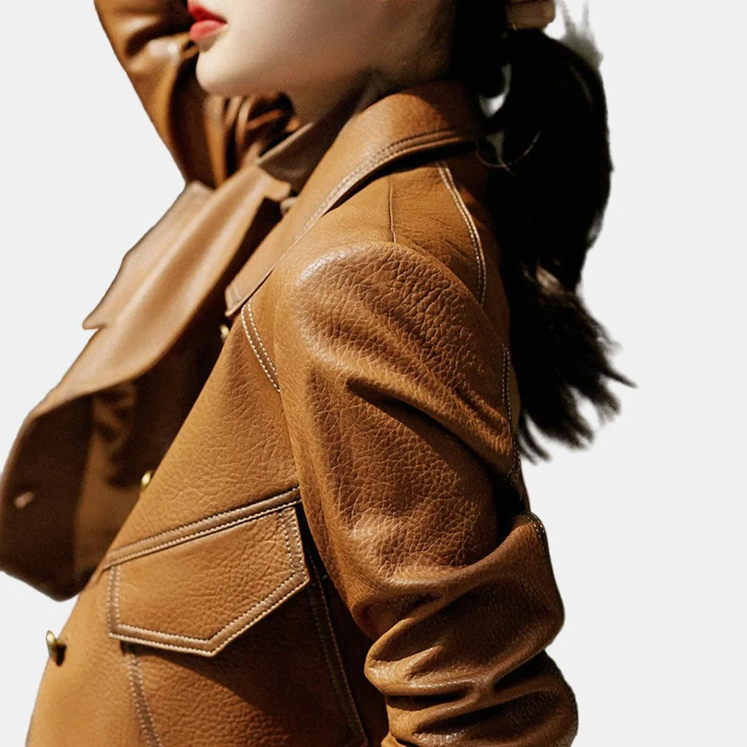 Elizabeth | Elegant Leather Jacket